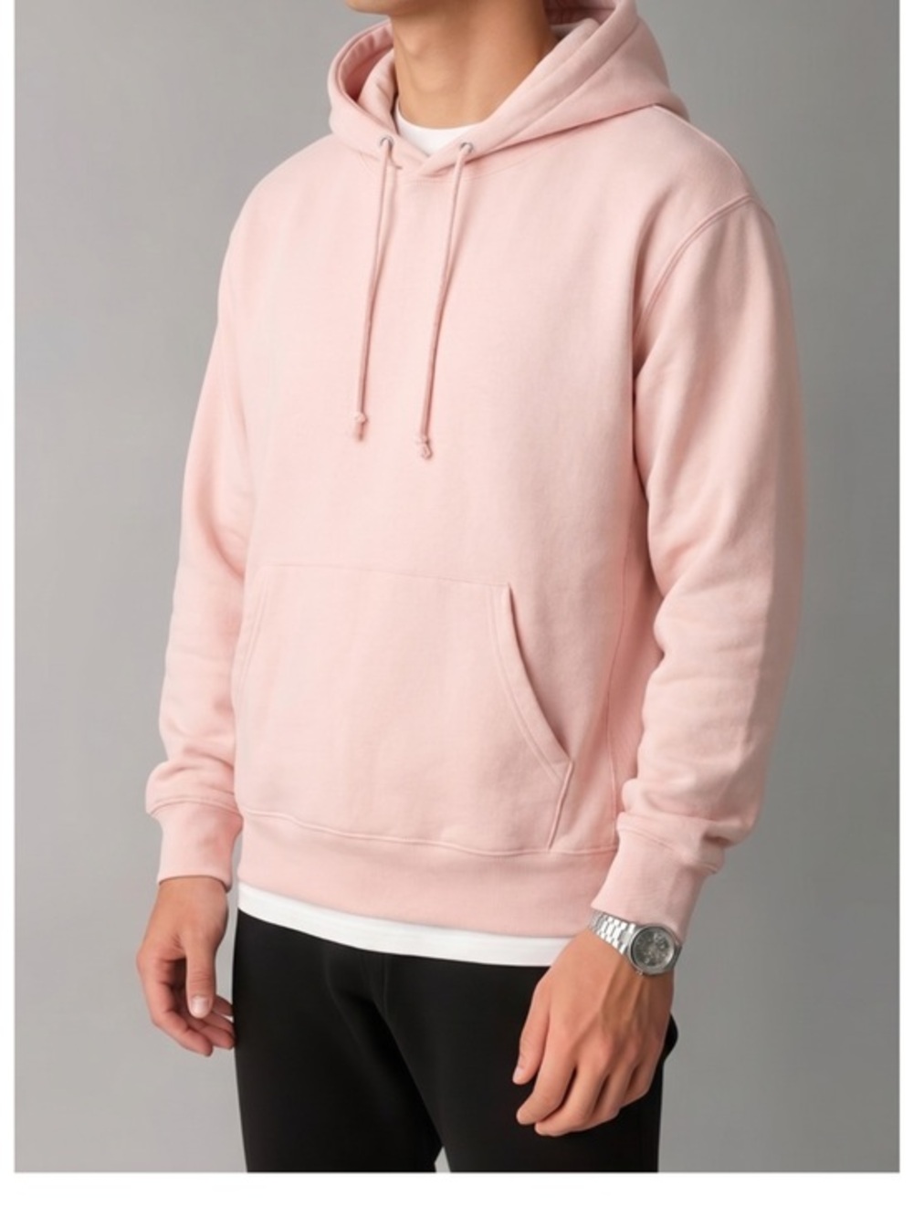 Champion Reverse Weave Sweatshirt Hoodie Pullover Light Pink Men’s Medium Unisex